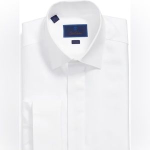 DAVID DONAHUE White Dress Shirt